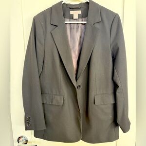 Single Breasted Black Blazer (Women’s), Size M by H&M